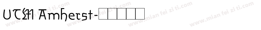 UTM Amherst字体转换